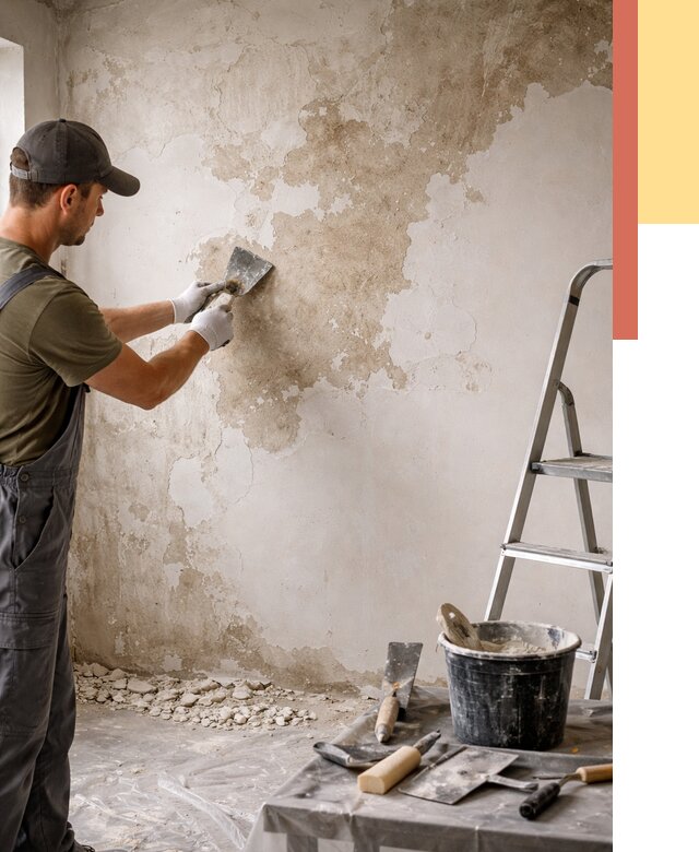 Снятие старой шпаклевки в Барабинске от 1879 руб. — быстро и недорого | ОТДЕЛОЧНИК-Ббн