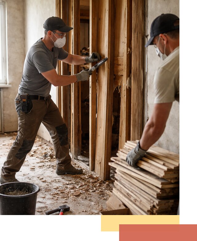 Демонтаж деревянных перегородок в Барабинске быстро и аккуратно