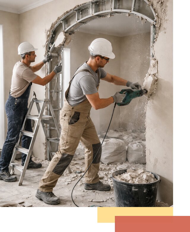 Демонтаж гипсокартонной арки в Барабинске быстро и аккуратно