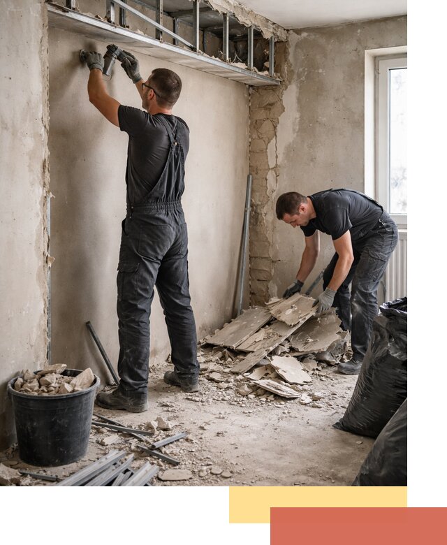 Демонтаж короба из гипсокартона в Барабинске быстро и аккуратно