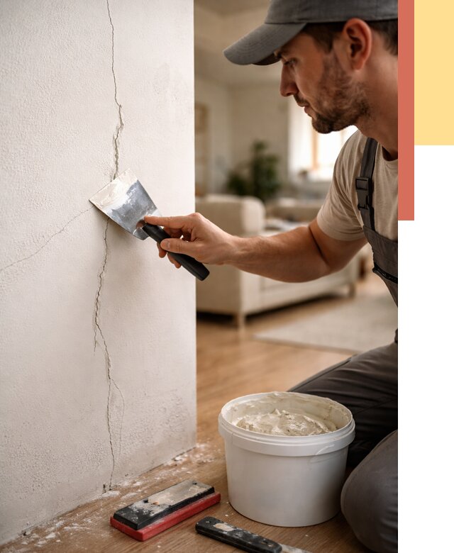 Заделка трещин и сколов в Барабинске от 2488 руб. — быстро и недорого | ОТДЕЛОЧНИК-Ббн