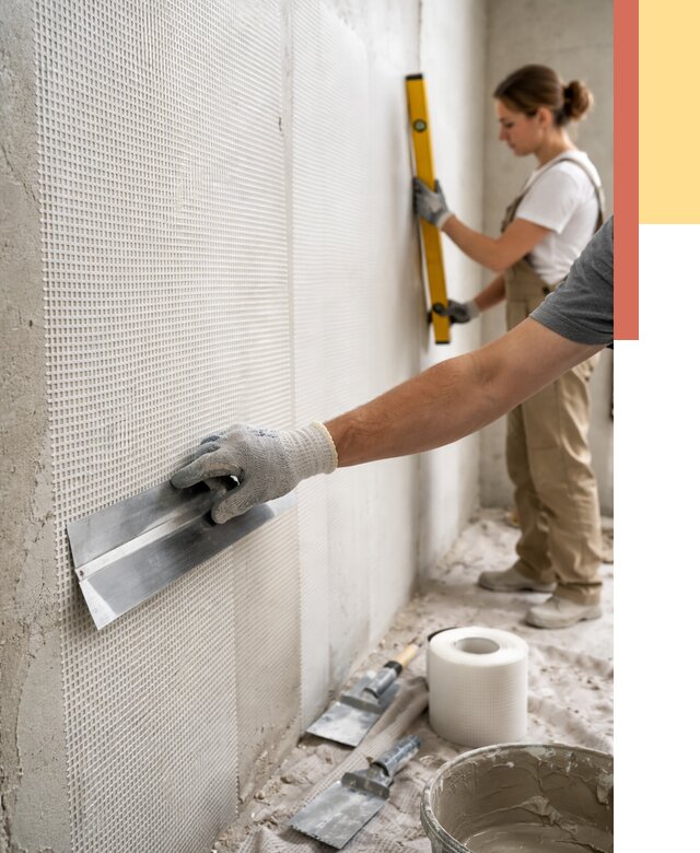 Армирование стен стеклосеткой в Барабинске от 3250 руб. под ключ | ОТДЕЛОЧНИК-Ббн