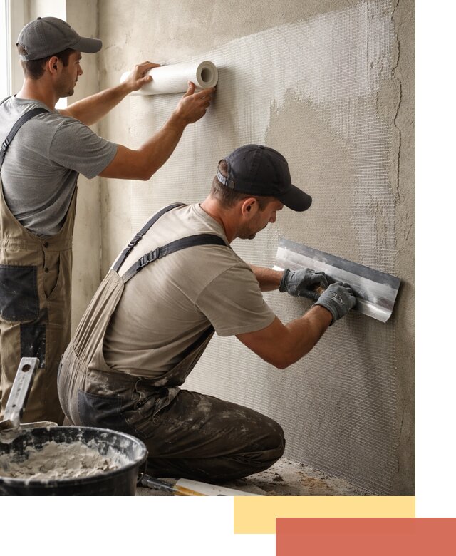 Армирование стен стеклосеткой в Барабинске для прочной отделки