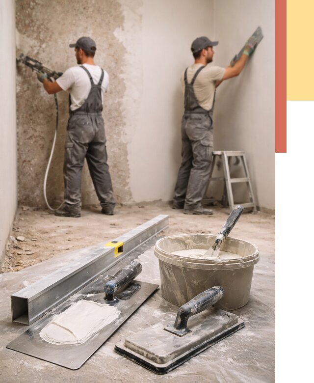 Штукатурка стен под обои в Барабинске от 4571 руб./м2 — выравнивание под обои | ОТДЕЛОЧНИК-Ббн