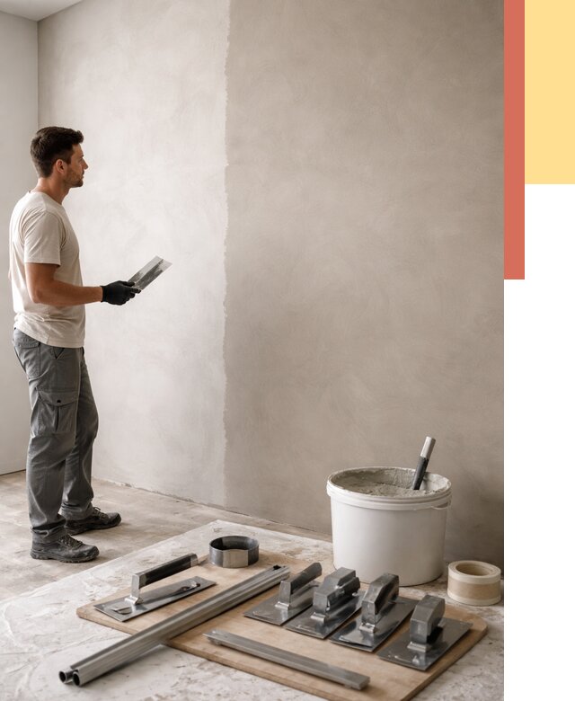 Нанесение микроцемента на стены в Барабинске от 3250 руб./м2 под ключ | ОТДЕЛОЧНИК-Ббн