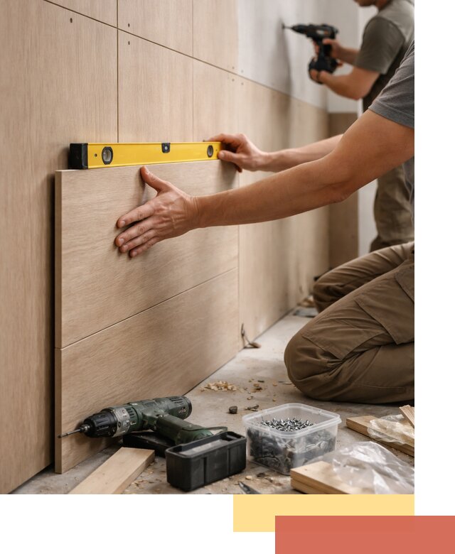 Профессиональный монтаж МДФ панелей на стены в Барабинске