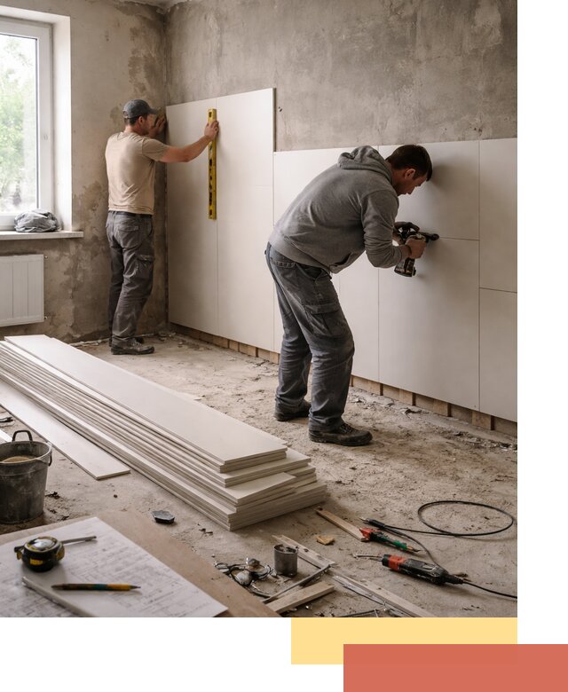 Монтаж ПВХ панелей на стены в Барабинске качественно и быстро