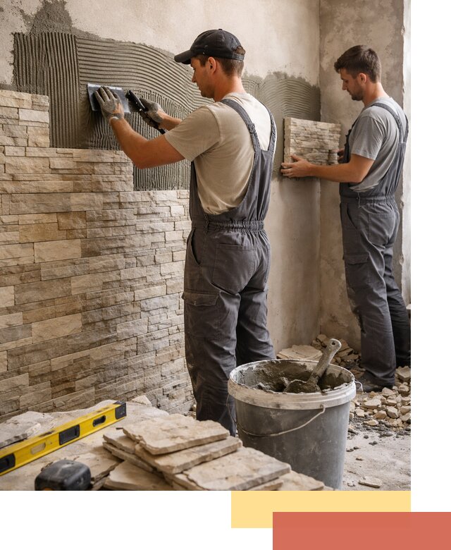 Монтаж искусственного камня в Барабинске — облицовка стен и фасадов