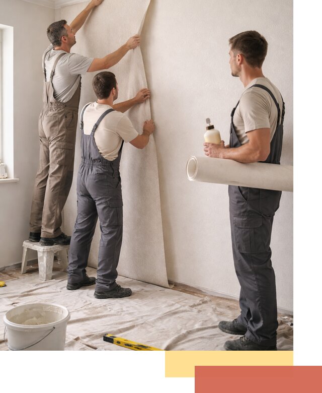 Оклейка стен обоями в Барабинске — качественно и профессионально