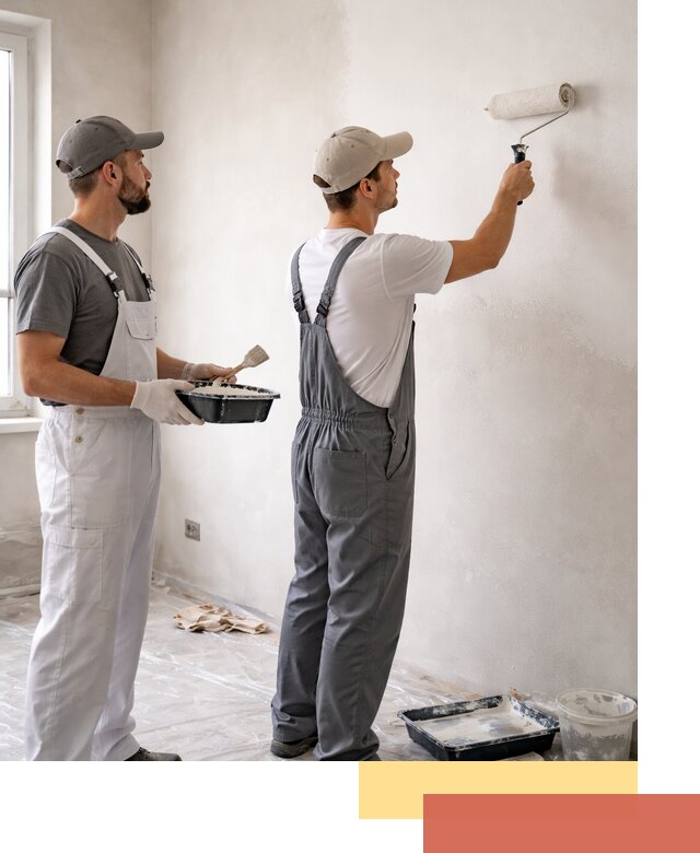 Покраска стен водоэмульсионной краской в Барабинске