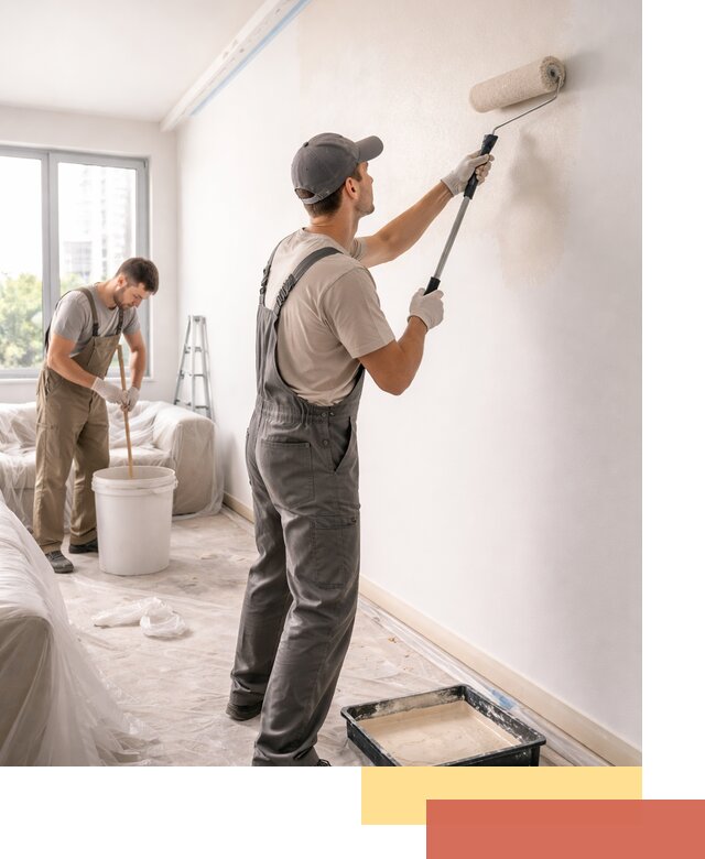 Покраска стен в офисе в Барабинске — быстрый и качественный ремонт