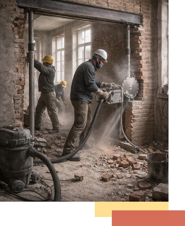 Прорезка проема в стене под дверной или оконный проем в Барабинске