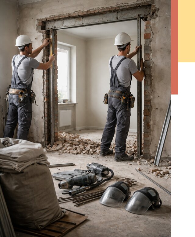 Расширение дверного проема в Барабинске от 12696 руб. под ключ | ОТДЕЛОЧНИК-Ббн