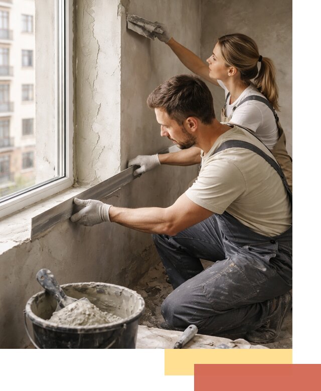 Штукатурка откосов дверей и окон профессионально в Барабинске