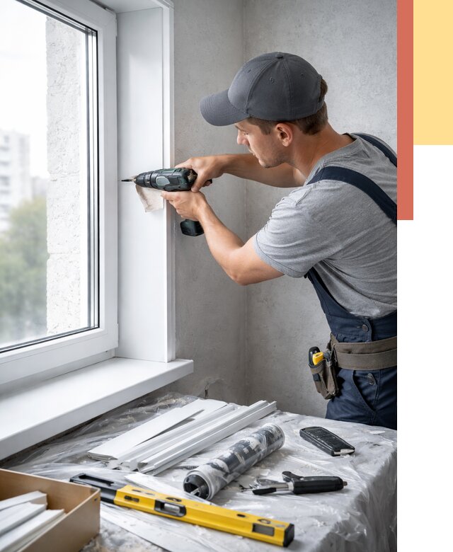 Установка пластиковых откосов в Барабинске от 2285 руб. | ОТДЕЛОЧНИК-Ббн монтаж, быстро и недорого