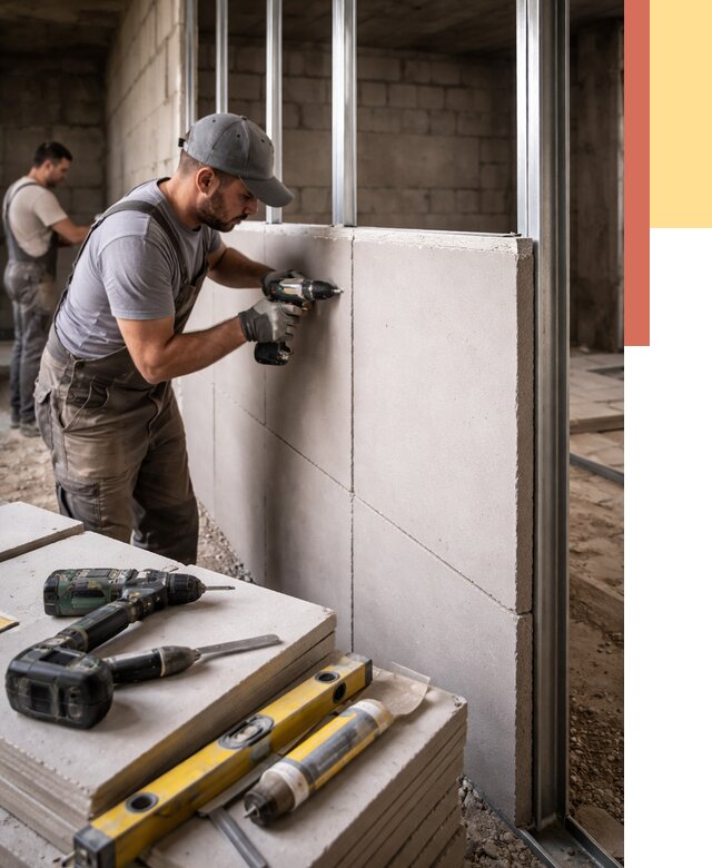 Кладка влагостойких перегородок ПГП в Барабинске от 1219 руб. под ключ | ОТДЕЛОЧНИК-Ббн