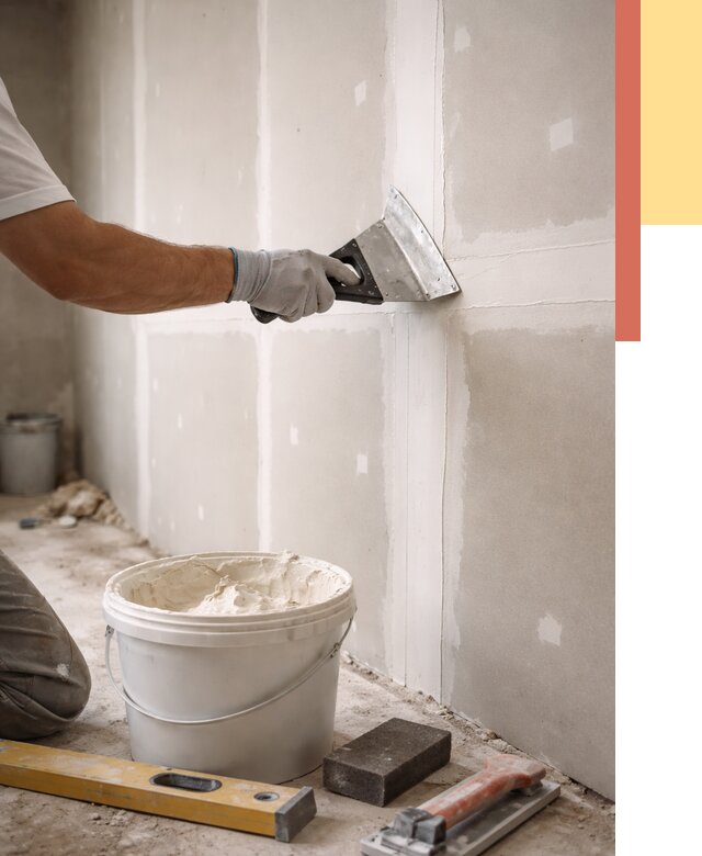 Шпаклевка перегородок из гипсокартона в Барабинске от 2539 руб. — услуги ОТДЕЛОЧНИК-Ббн