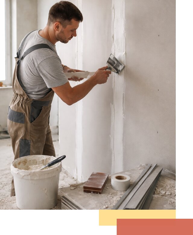 Шпаклевка перегородок из гипсокартона в Барабинске качественно и быстро