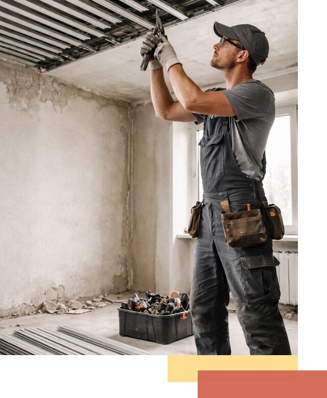 Демонтаж реечного потолка в Барабинске быстро и аккуратно