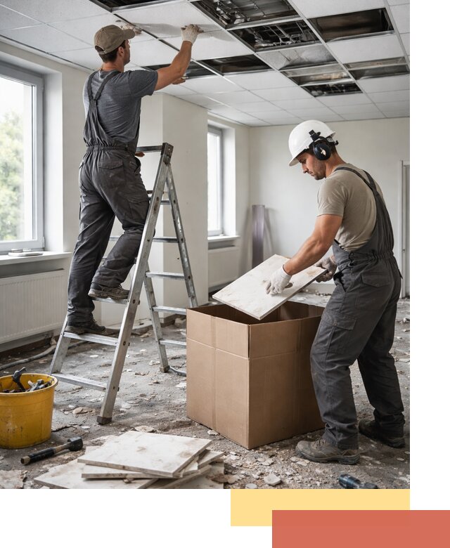 Демонтаж потолочной плитки в Барабинске быстро и аккуратно