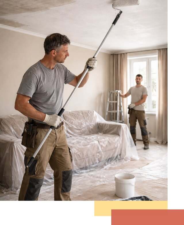 Грунтовка потолка в Барабинске — подготовка под покраску и отделку