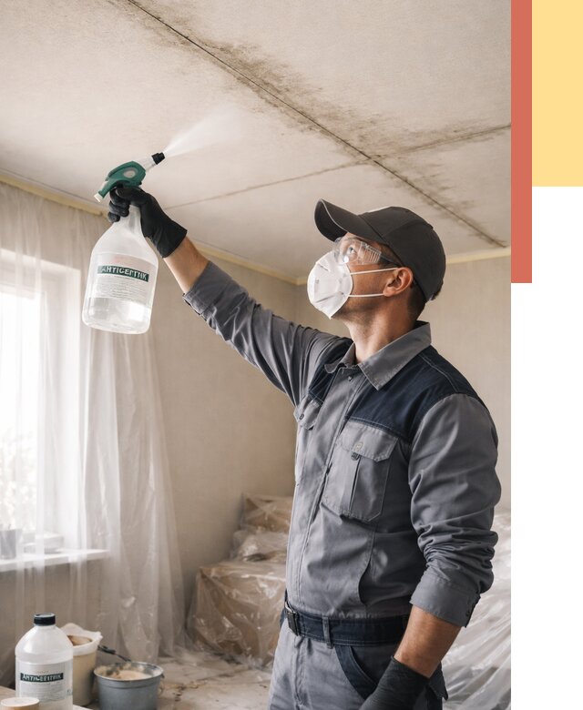 Антисептическая обработка потолка в Барабинске от 2539 руб. | ОТДЕЛОЧНИК-Ббн