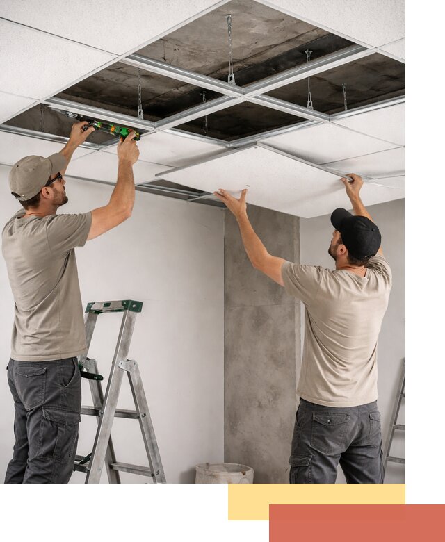 Монтаж потолка Армстронг под ключ в Барабинске