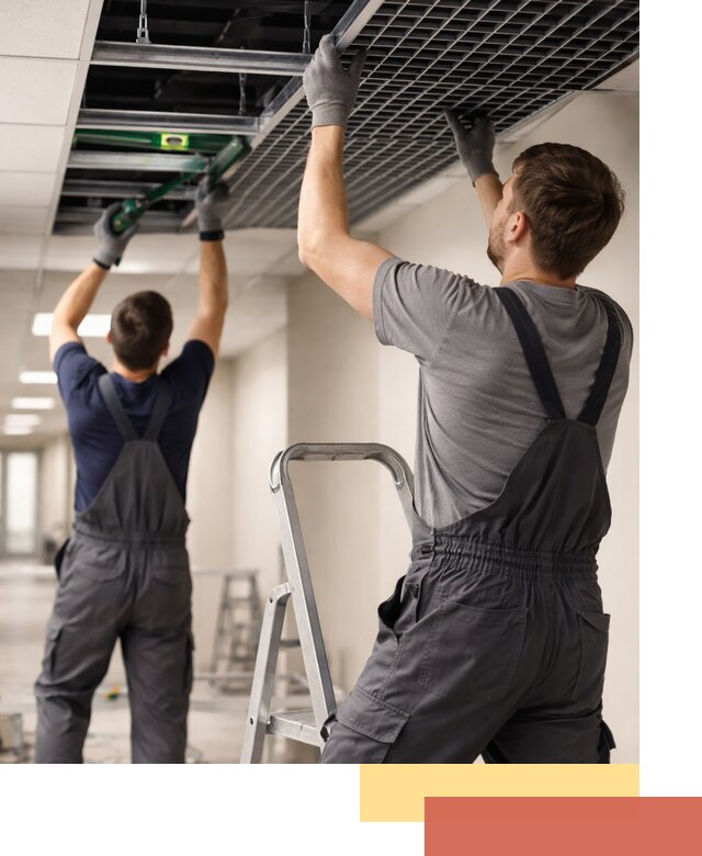 Монтаж потолка Грильято в Барабинске: установка под ключ качественно