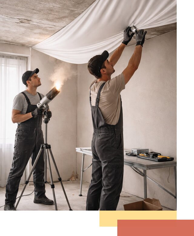 Установка натяжного потолка под ключ в Барабинске