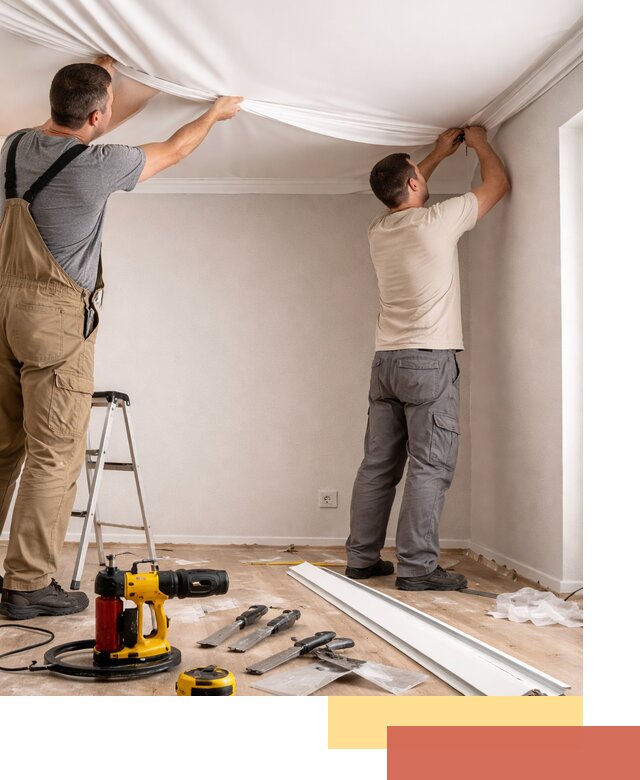 Монтаж ПВХ натяжного потолка в Барабинске качественно и быстро