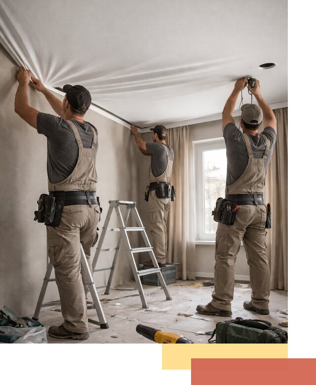 Монтаж матового натяжного потолка в Барабинске качественно и быстро