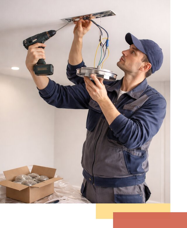 Установка люстры в натяжной потолок в Барабинске