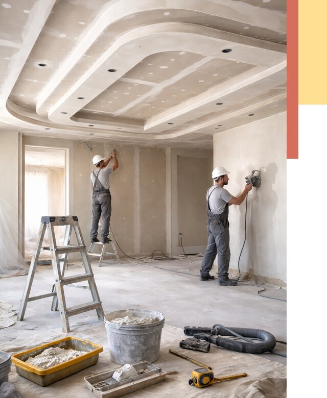 Многоуровневый потолок из гипсокартона в Барабинске от 762 руб. под ключ | ОТДЕЛОЧНИК-Ббн