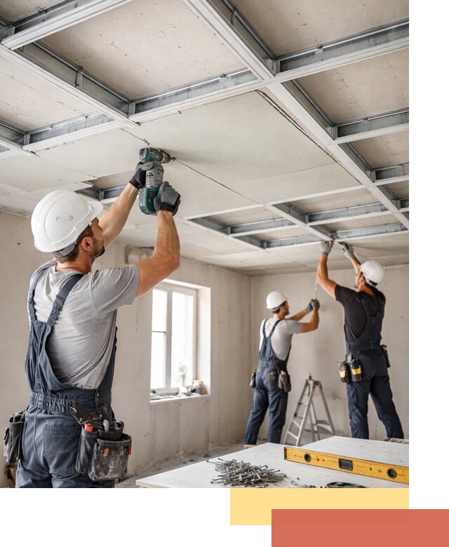 Кессонный потолок из гипсокартона под ключ в Барабинске