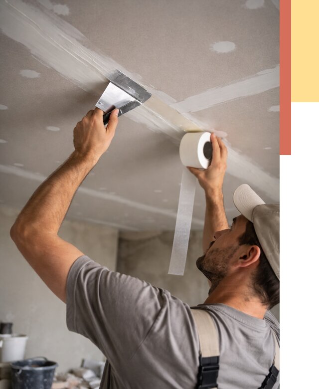 Обработка швов потолка ГКЛ в Барабинске от 7618 руб. под ключ | ОТДЕЛОЧНИК-Ббн