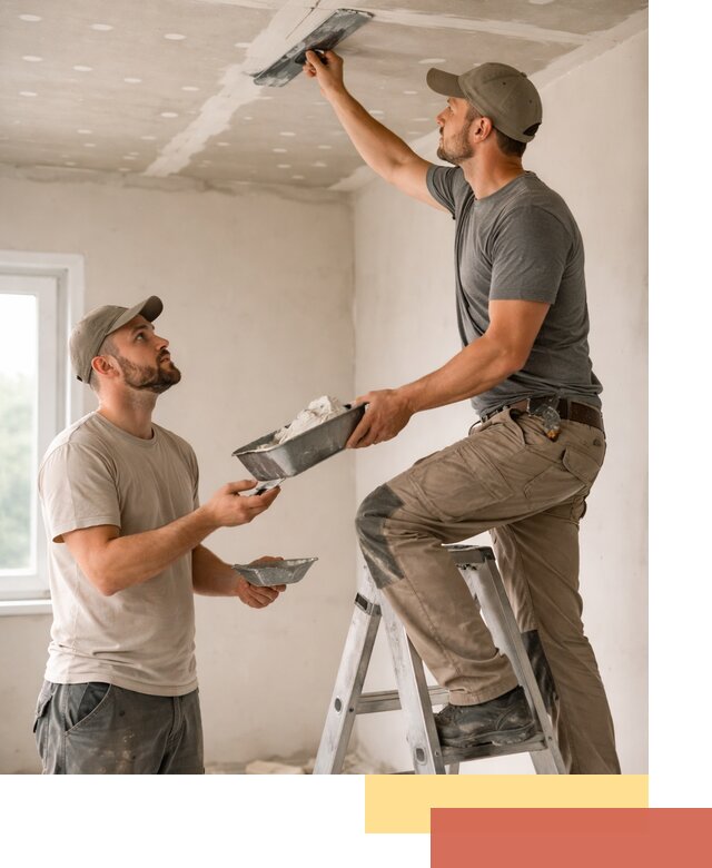 Шпаклевка потолка из гипсокартона в Барабинске качественно и быстро