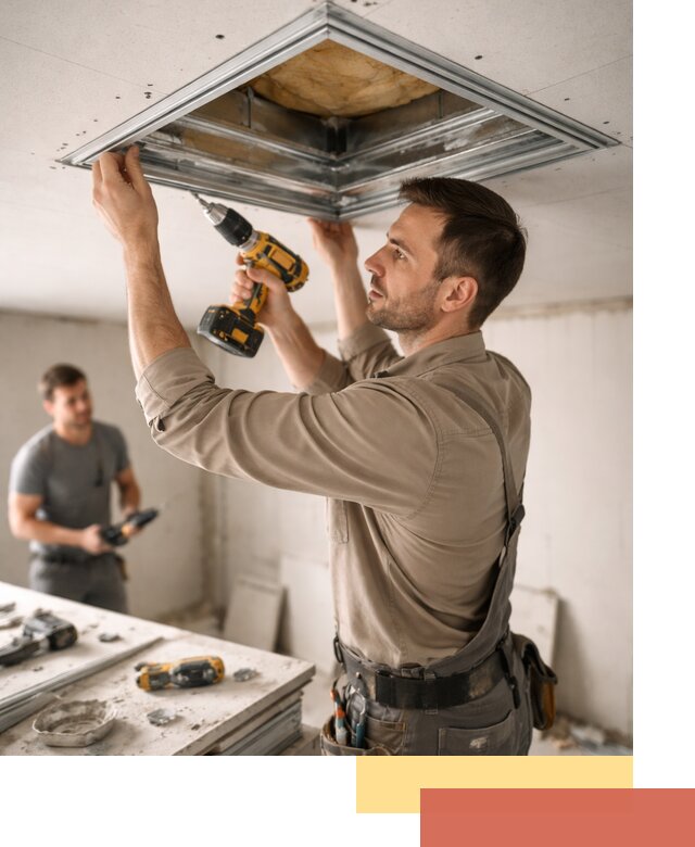 Монтаж люка в потолок из ГКЛ в Барабинске