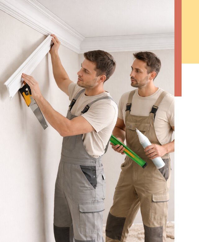 Монтаж потолочного плинтуса в Барабинске от 2336 руб. — быстро и недорого | ОТДЕЛОЧНИК-Ббн