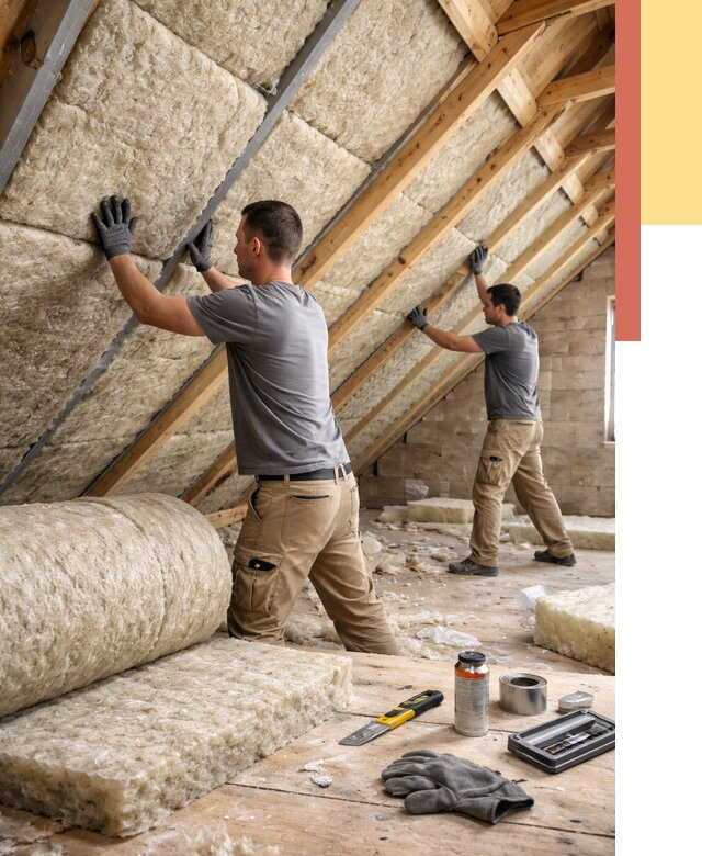 Утепление потолка минватой в Барабинске от 1473 руб. — быстро и недорого | ОТДЕЛОЧНИК-Ббн