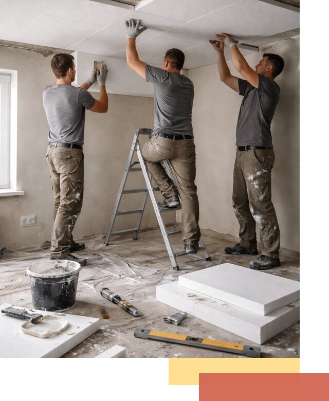 Утепление потолка пенопластом в Барабинске быстро и качественно