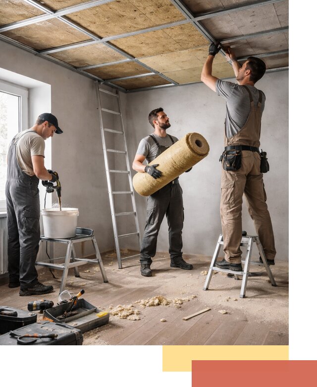 Шумоизоляция потолка в Барабинске: профессиональный монтаж и отделка